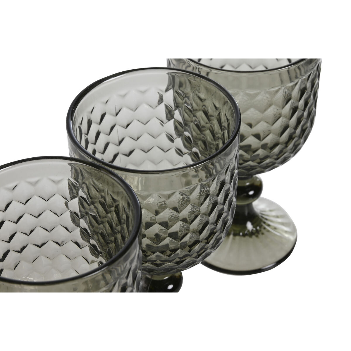 Set Čaša Home ESPRIT Siva Kristal 325 ml (6 kom.)